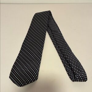 Dior Elegant Black and White Geometric Tie